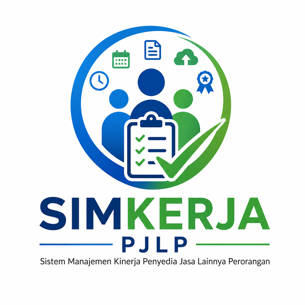 Logo SIMKERJA PJLP — Sistem Manajemen Kinerja Penyedia Jasa Lainnya Perorangan